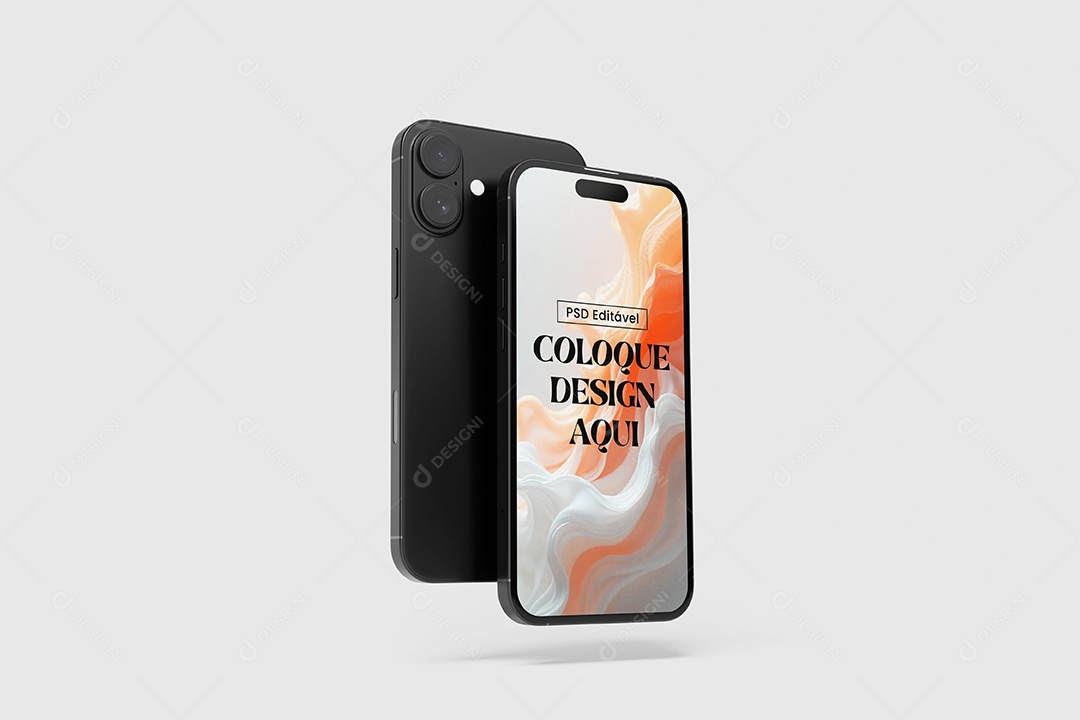 Mockup de Celular de Frente PSD Editável