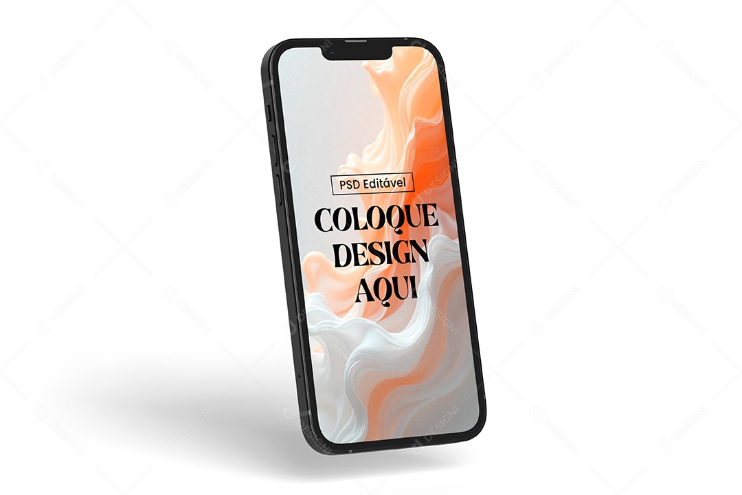 Mockup de Celular de Frente Virado pro Lado PSD Editável