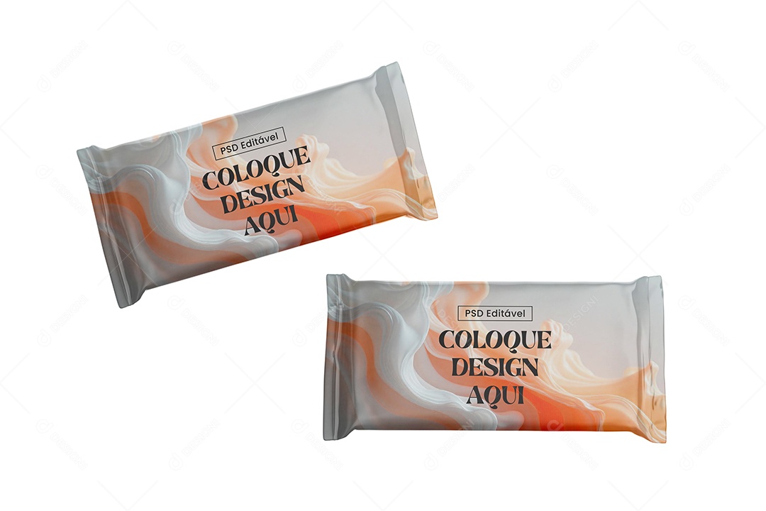 Duas Embalagens de Doces PSD Editavel Mockup