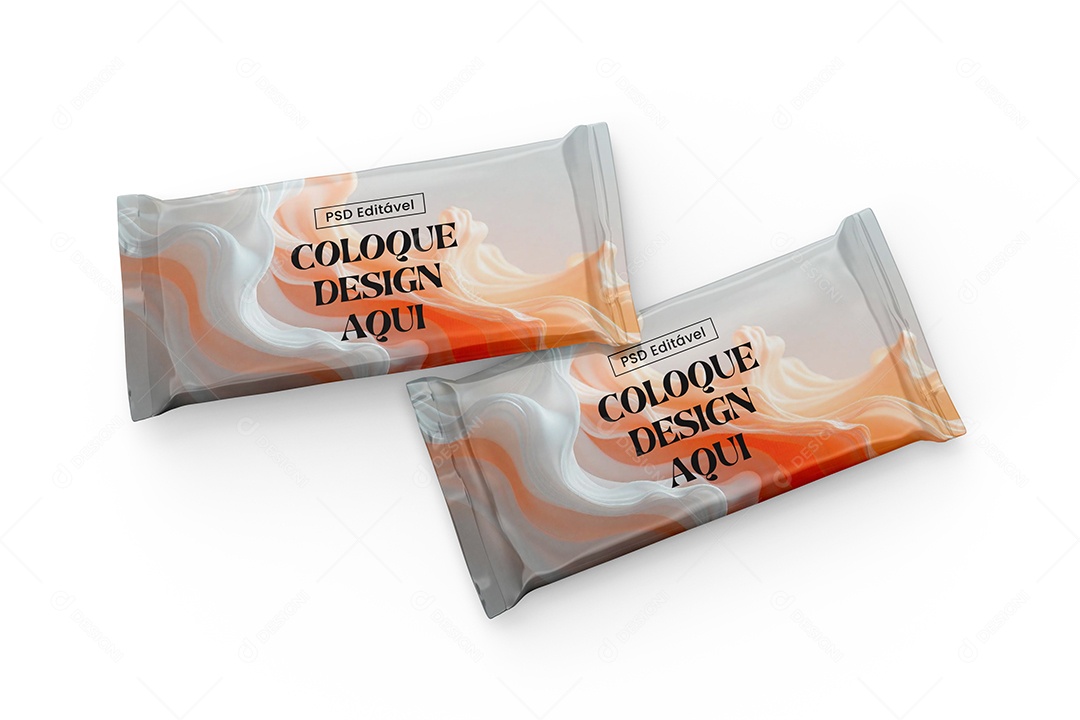 Duas Embalagens de Doces PSD Editavel Mockup