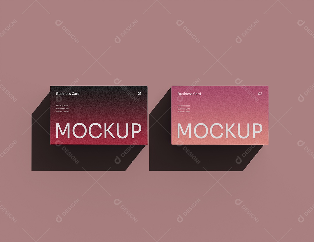 Mockup Cartão de Visita PSD Editável