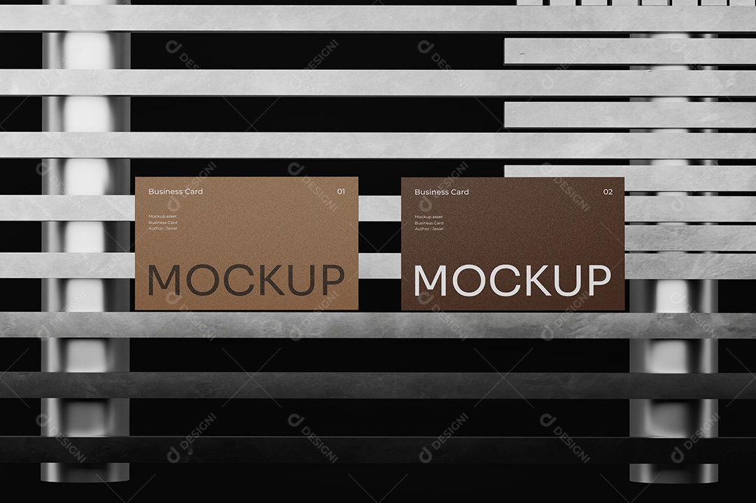 Mockup Cartão de Visita PSD Editável