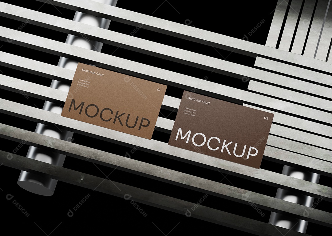 Mockup Cartão de Visita PSD Editável