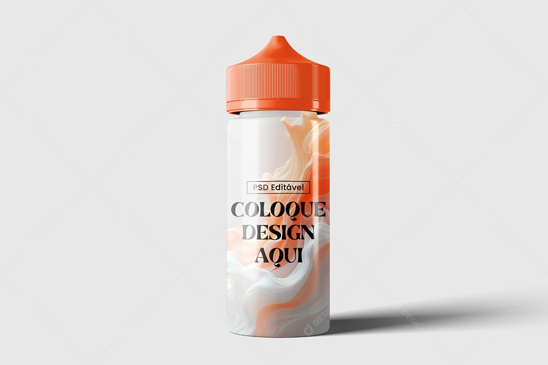 Mockup Garrafa de Líquido PSD Editável
