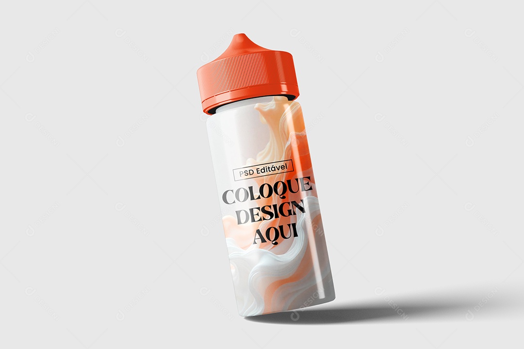 Mockup Garrafa de Líquido PSD Editável