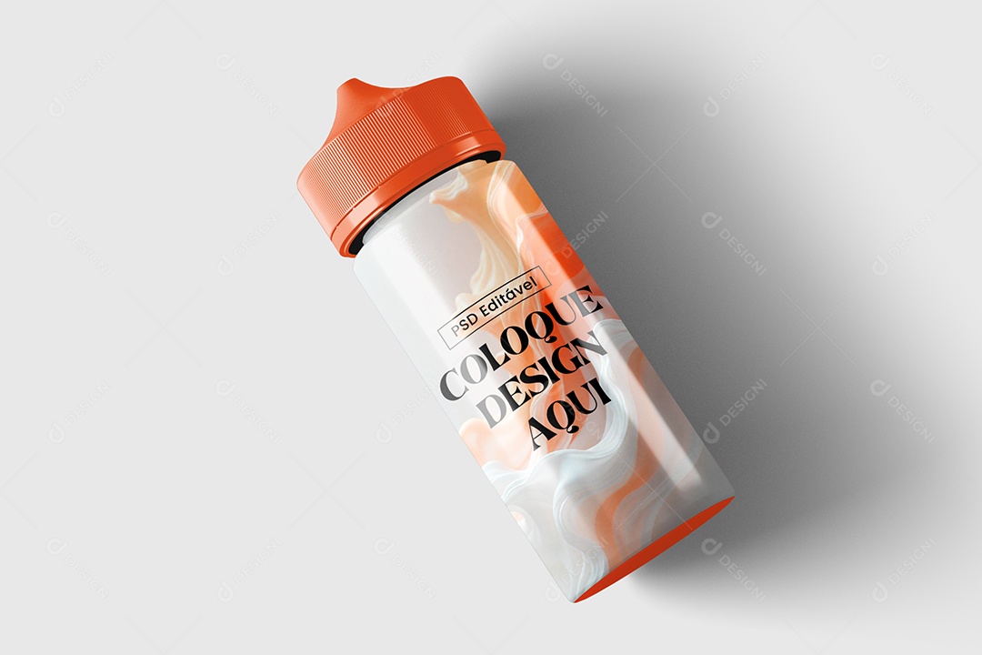 Mockup Garrafa de Líquido PSD Editável