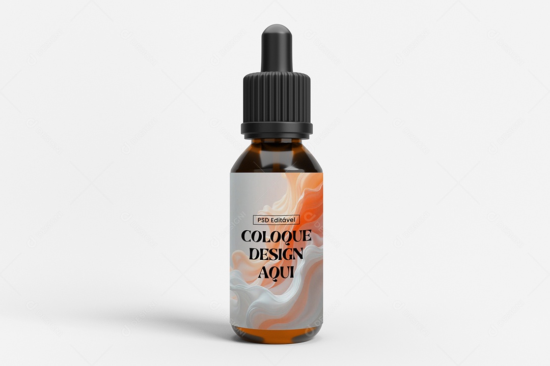 Mockup de Frasco Conta Gota PSD Editável