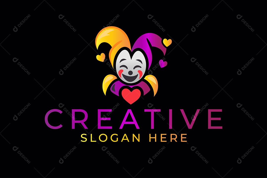 Modelo de Logotipo com Personagem PNG + AI Editável