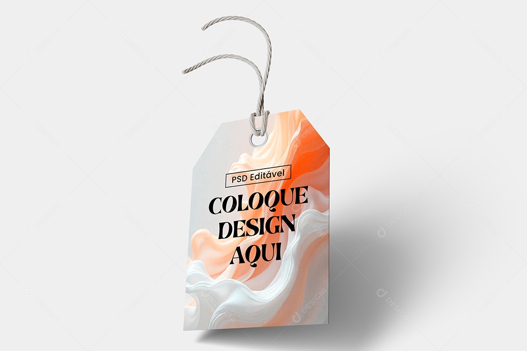 Mockup Etiqueta de Pano PSD Editável