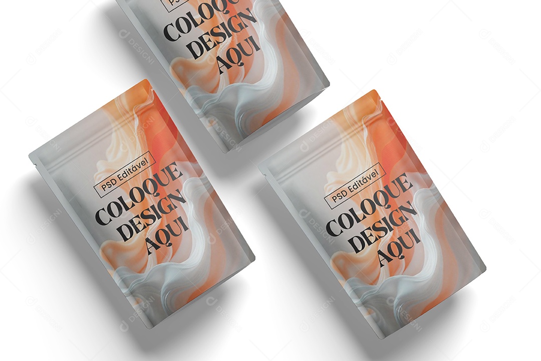 Mockup de Embalagens de Alimentos PSD Editável