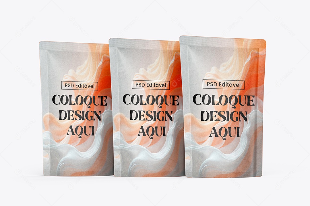 Mockup de Embalagens de Alimentos PSD Editável