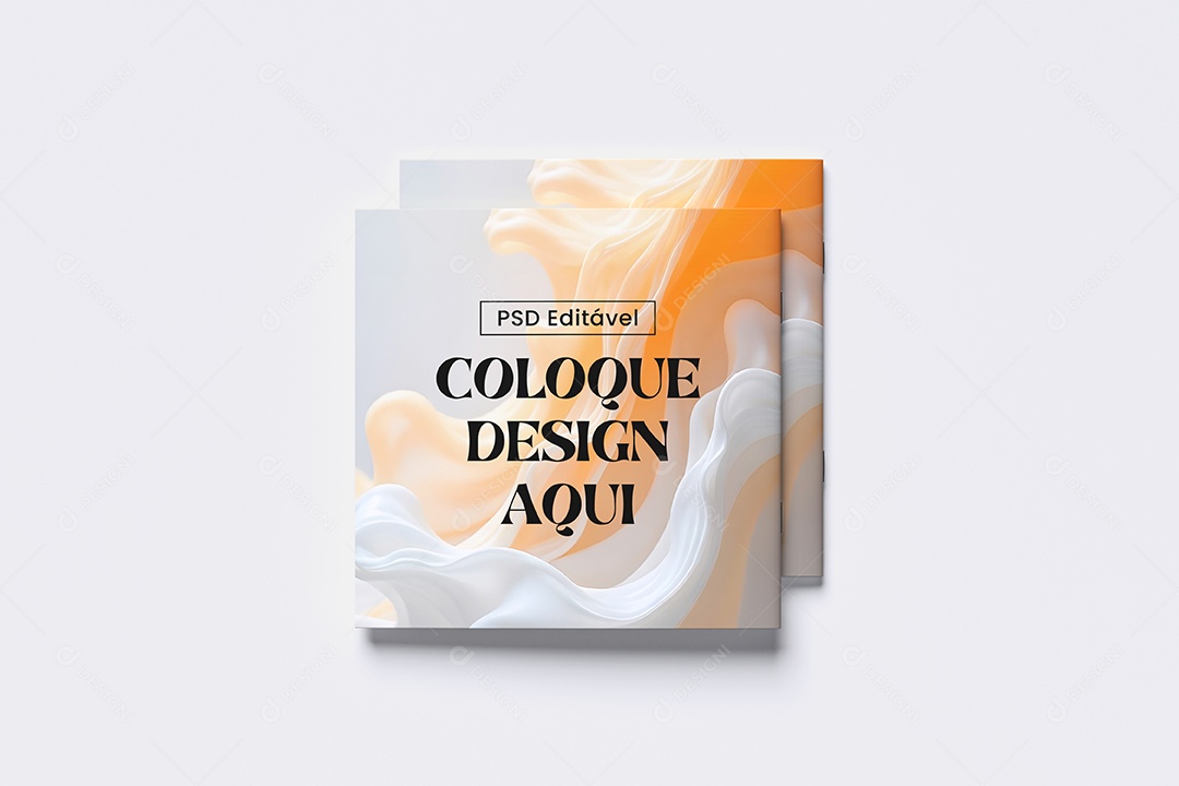 Mockup De Livro Quadrado PSD Editável