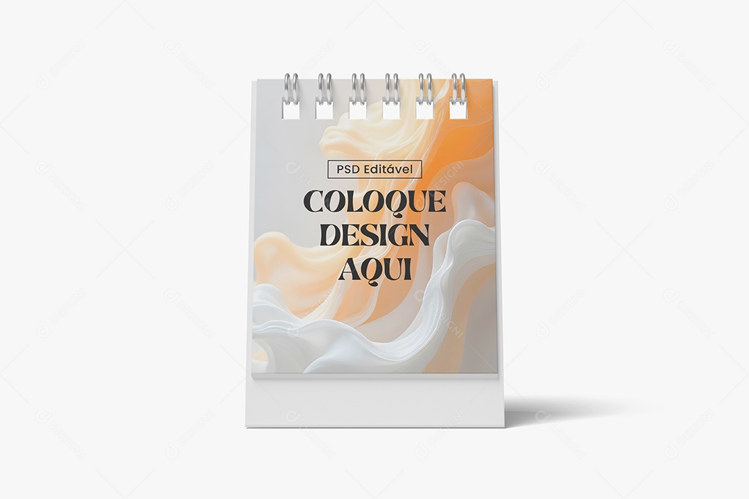 Mockup Agenda em Papel PSD Editável