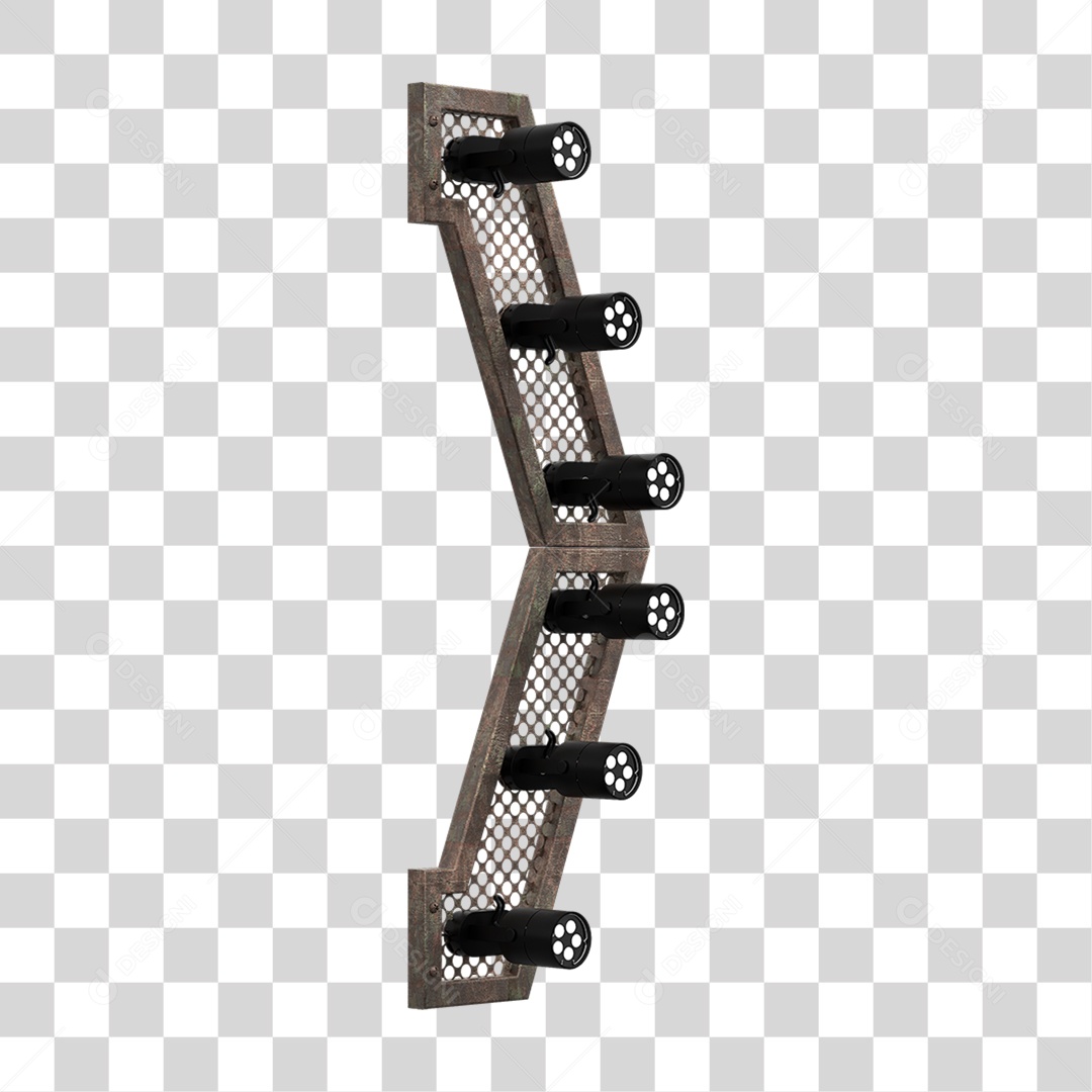 Transparent PNG Light Panel Kit 3D Element