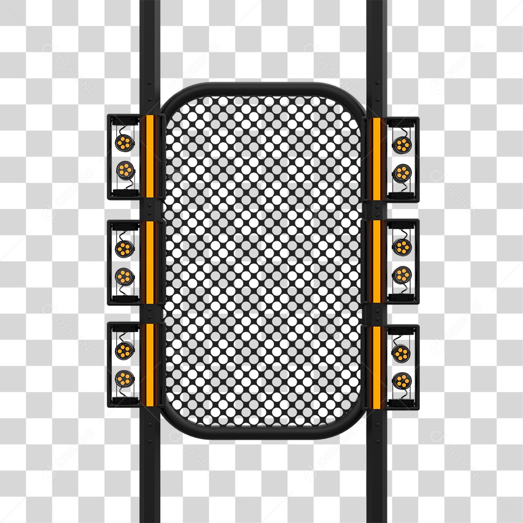 Elemento 3D Kit Painel de Luz PNG Transparente