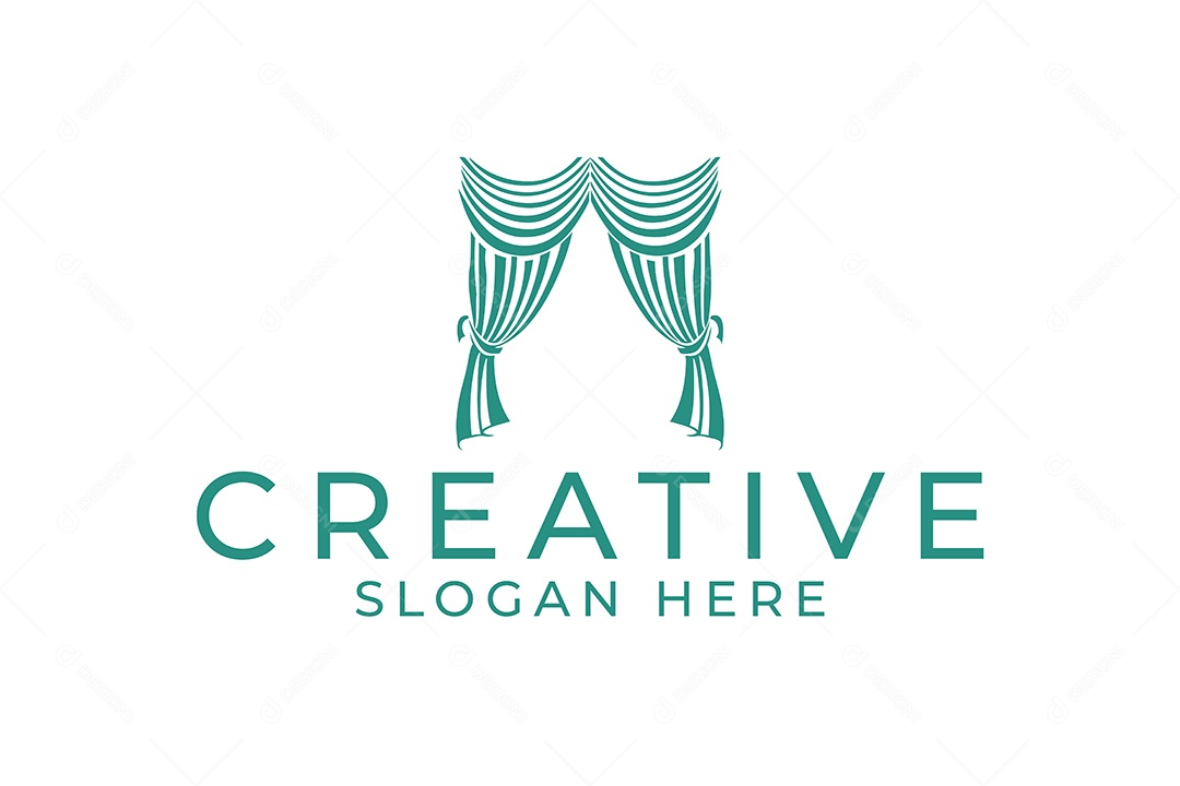 Modelo de Logotipo Criativo PNG + AI Editável