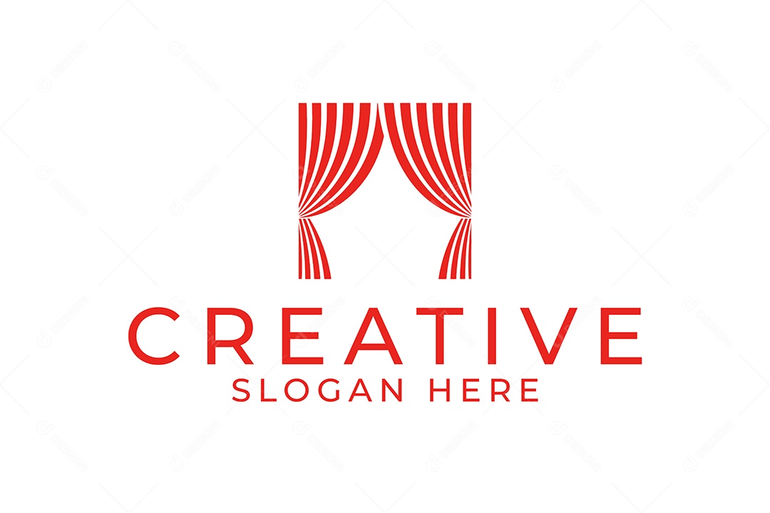 Modelo de Logotipo Criativo PNG + AI Editável