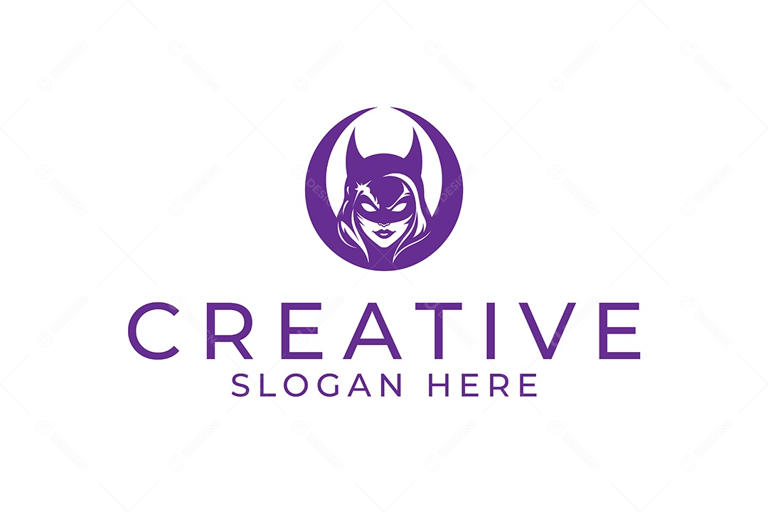 Modelo de Logotipo Criativo PNG + AI Editável