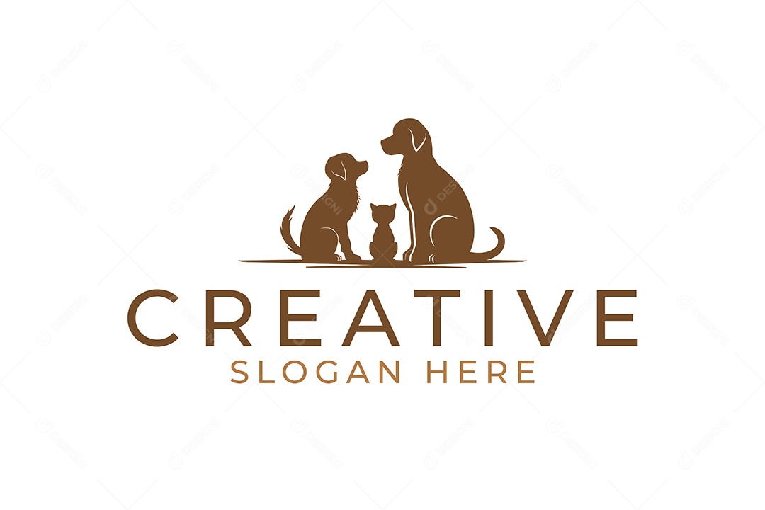 Modelo de Logotipo de Animal  PNG + AI Editável