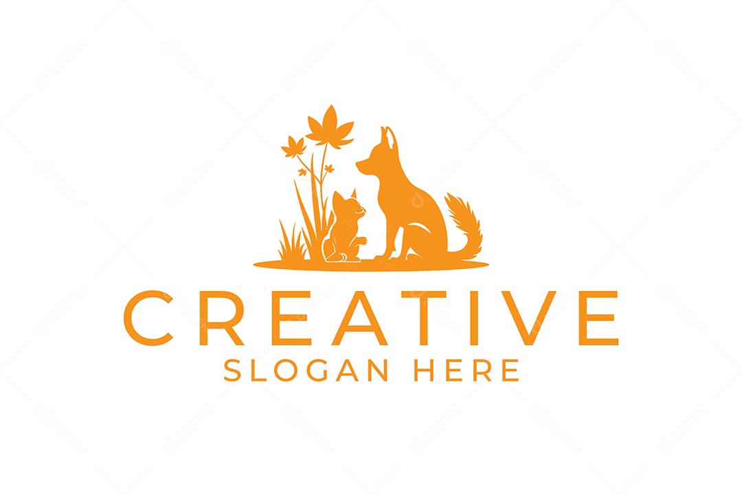 Modelo de Logotipo de Animal  PNG + AI Editável