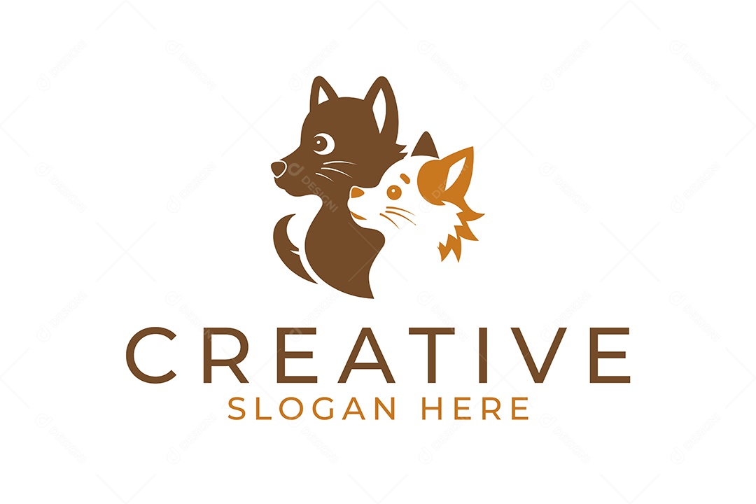 Modelo de Logotipo de Animal  PNG + AI Editável