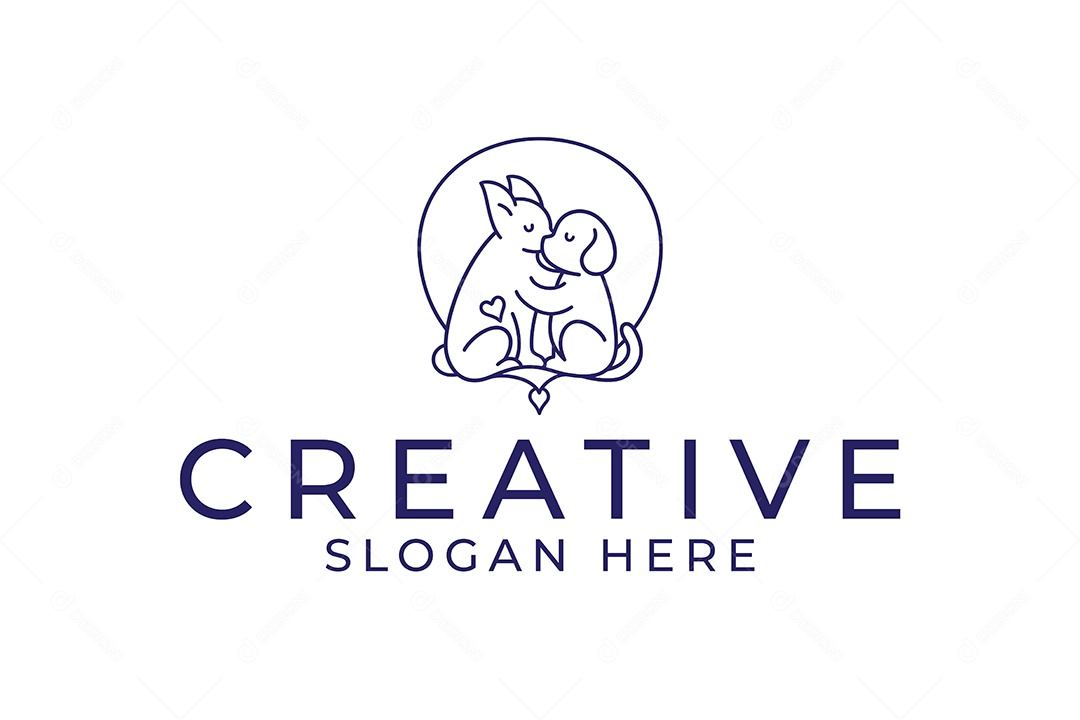 Modelo de Logotipo de Animal  PNG + AI Editável