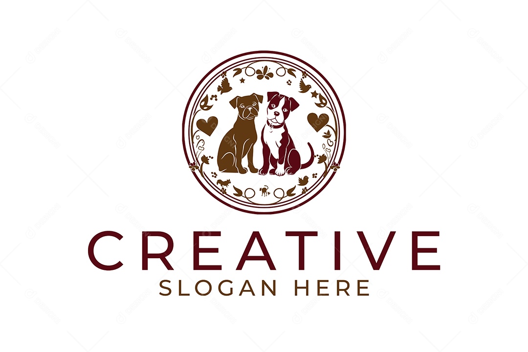 Modelo de Logotipo de Animal  PNG + AI Editável