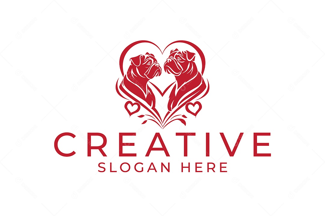 Modelo de Logotipo de Animal  PNG + AI Editável