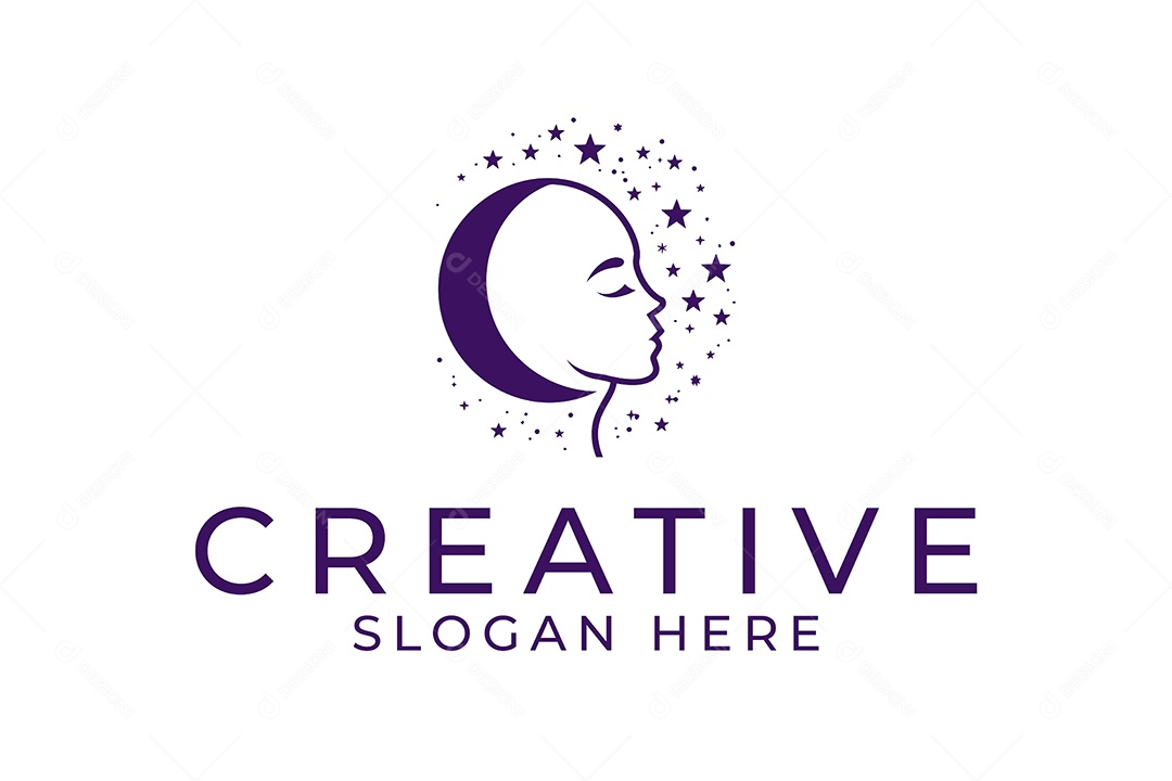 Modelo de Logotipo Criativo PNG + AI Editável