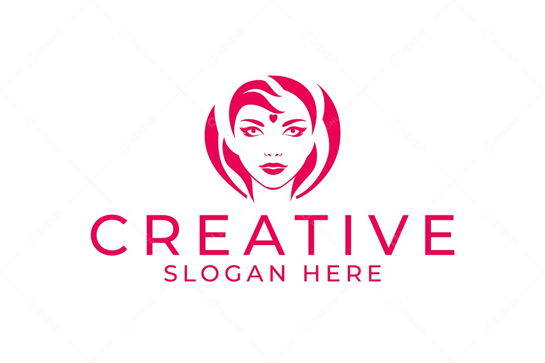 Modelo de Logotipo Criativo PNG + AI Editável