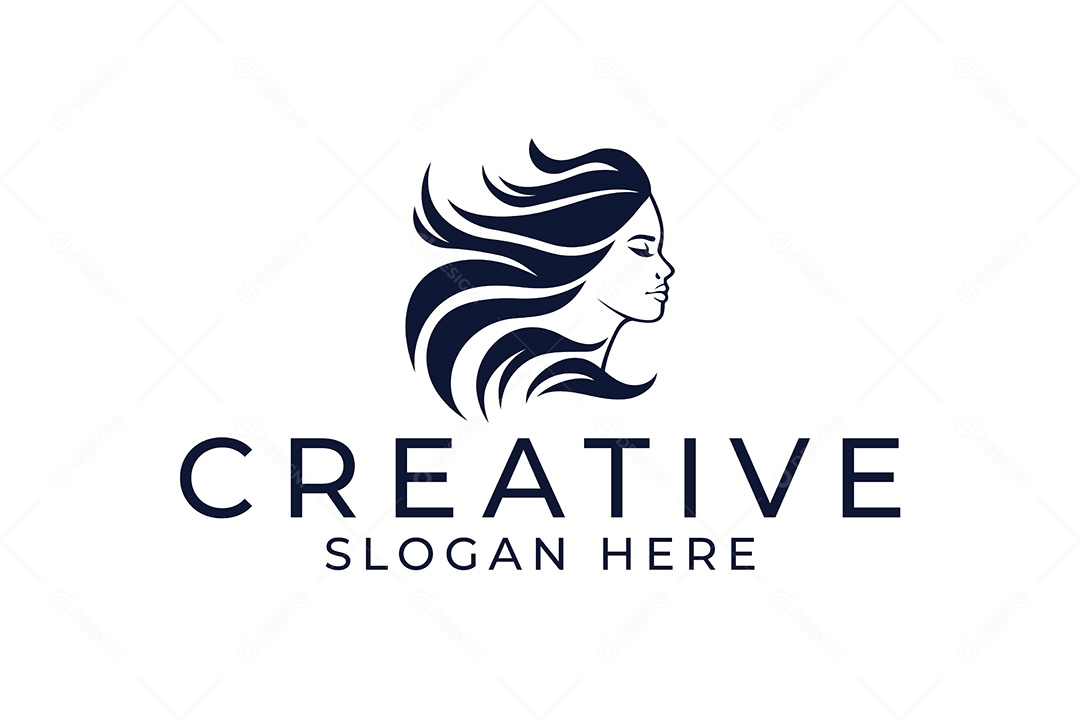 Modelo de Logotipo Criativo PNG + AI Editável