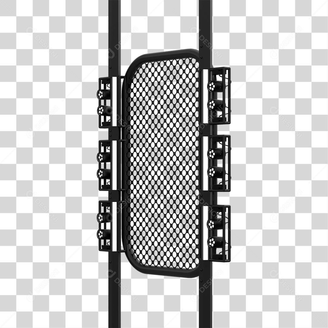 Elemento 3D Kit Painel de Luz PNG Transparente