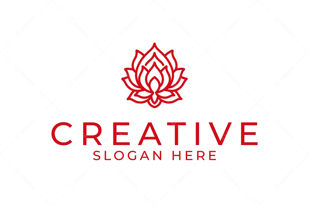 Modelo de Logotipo Criativo PNG + AI Editável