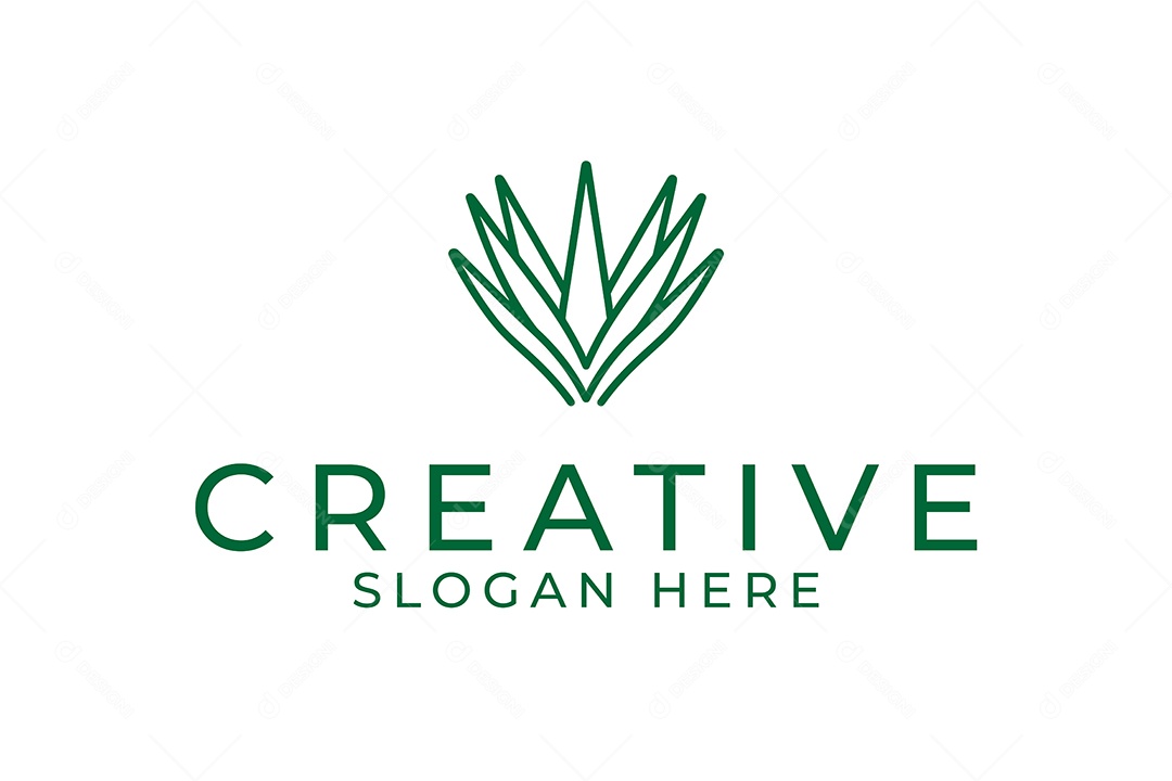 Modelo de Logotipo Criativo PNG + AI Editável