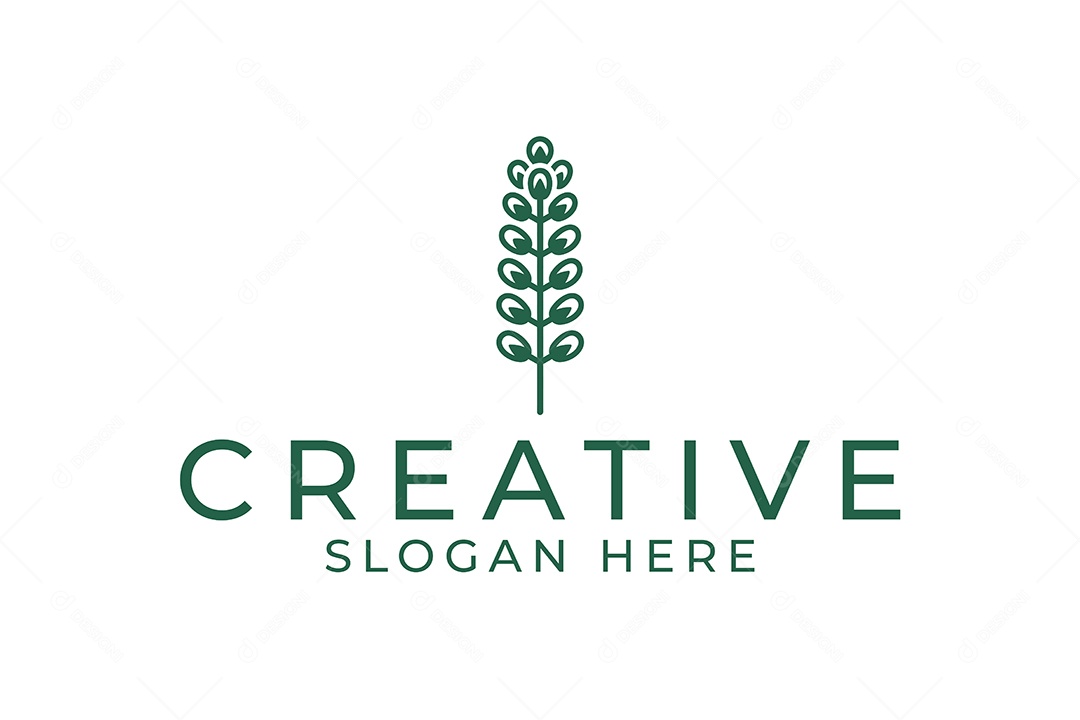 Modelo de Logotipo Criativo PNG + AI Editável