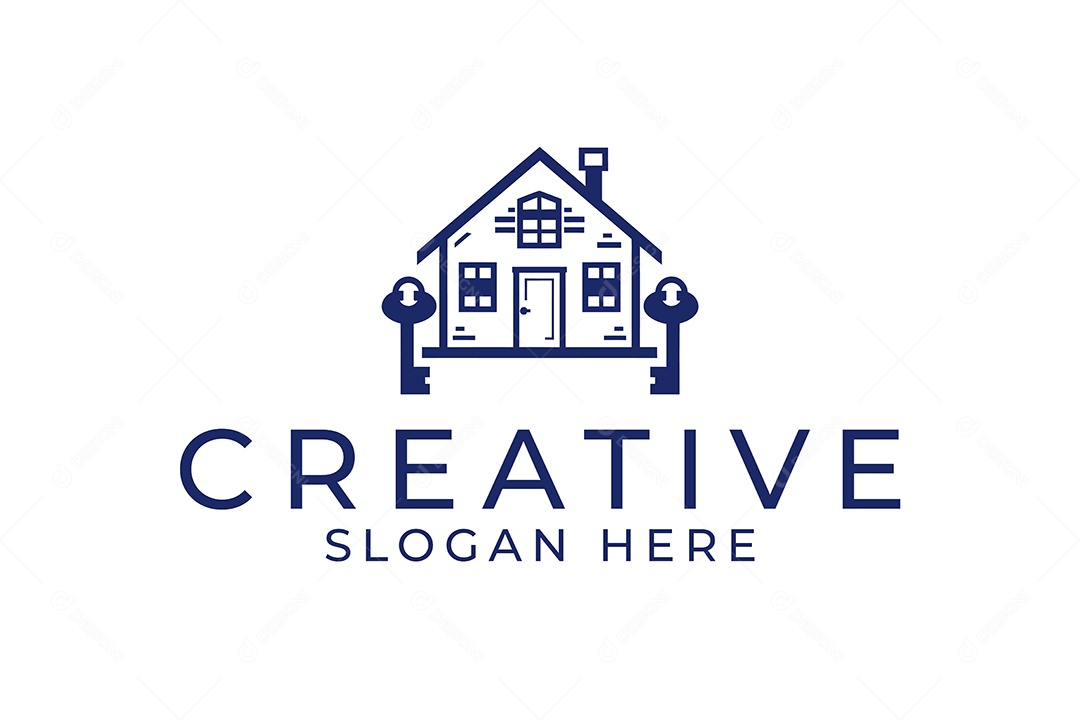 Modelo de Logotipo Criativo PNG + AI Editável