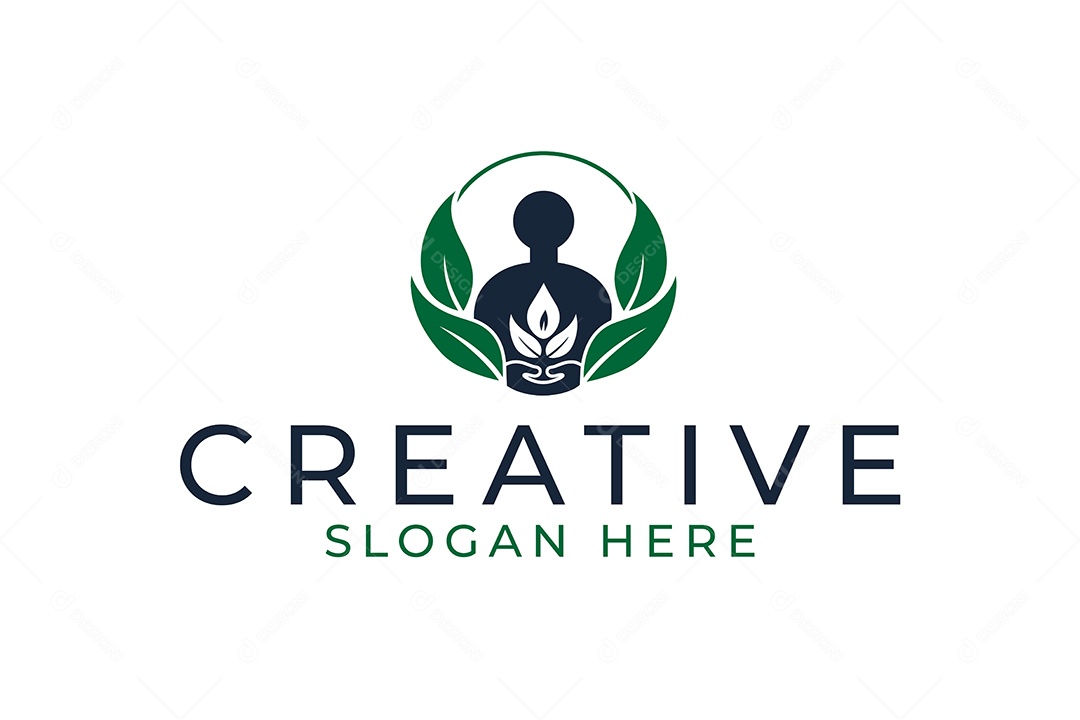 Modelo de Logotipo Criativo PNG + AI Editável