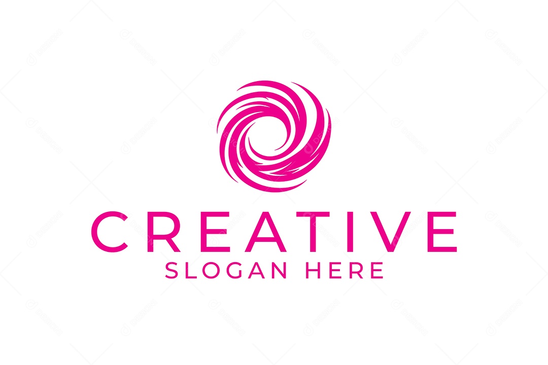 Modelo de Logotipo Criativo PNG + AI Editável