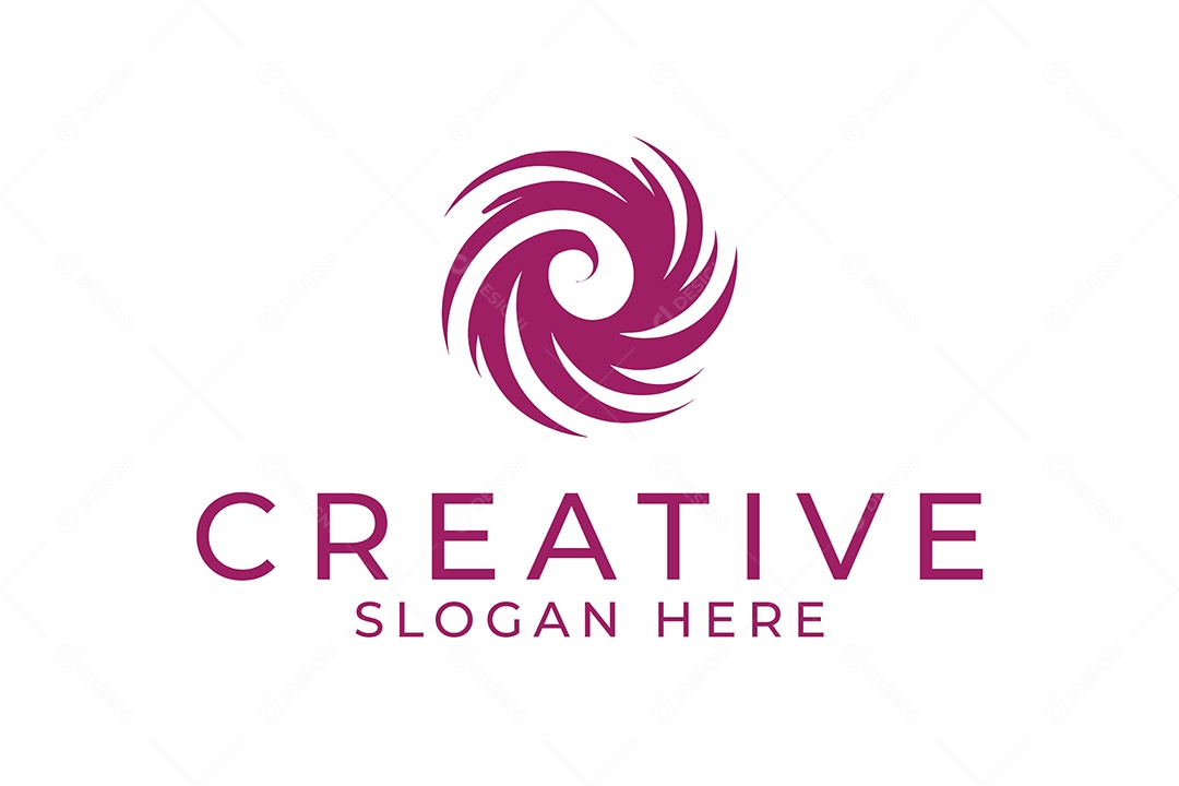 Modelo de Logotipo Criativo PNG + AI Editável