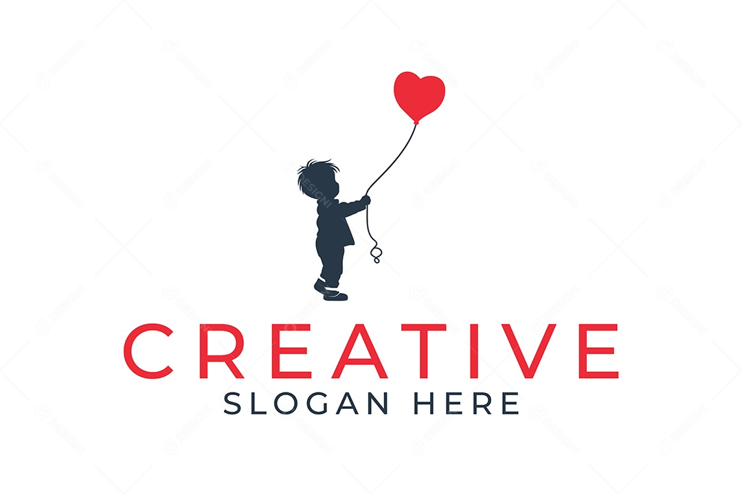 Modelo de Logotipo Criativo PNG + AI Editável