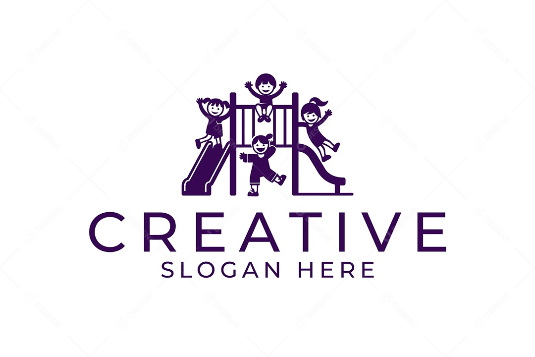 Modelo de Logotipo Criativo PNG + AI Editável