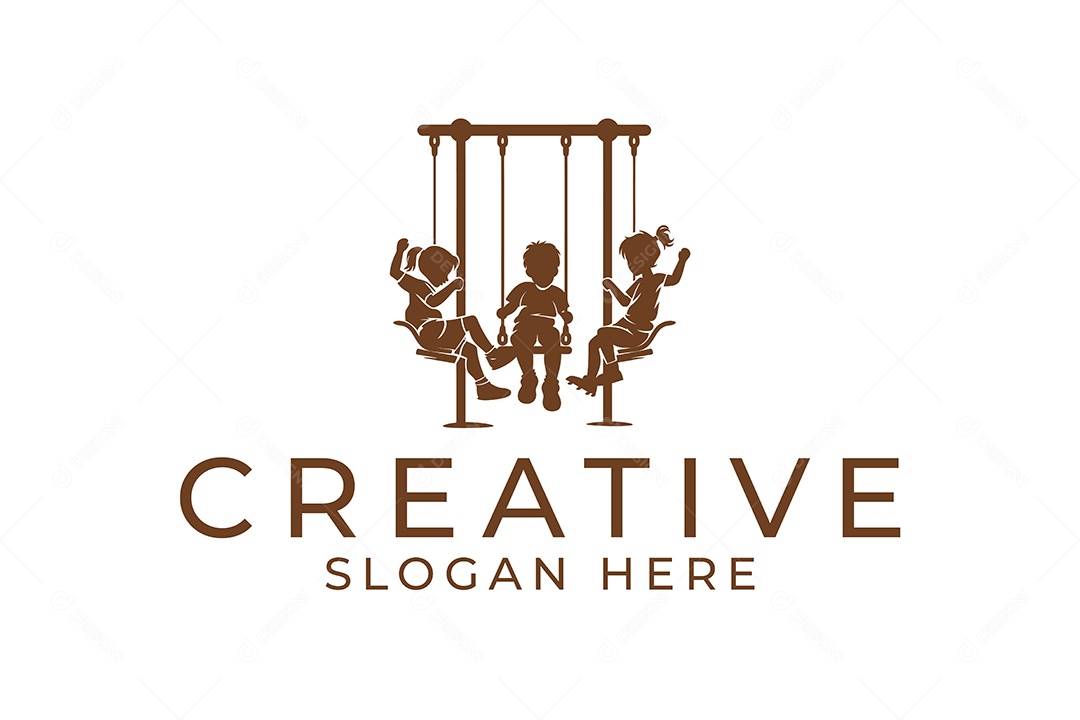 Modelo de Logotipo Criativo PNG + AI Editável