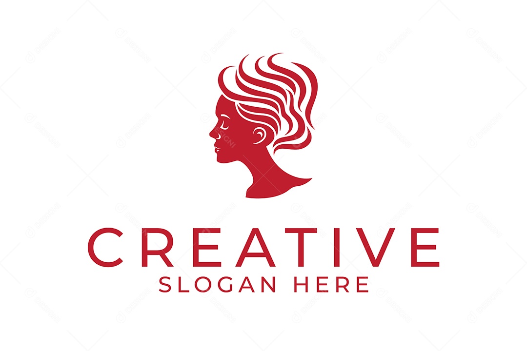 Modelo de Logotipo Criativo PNG + AI Editável