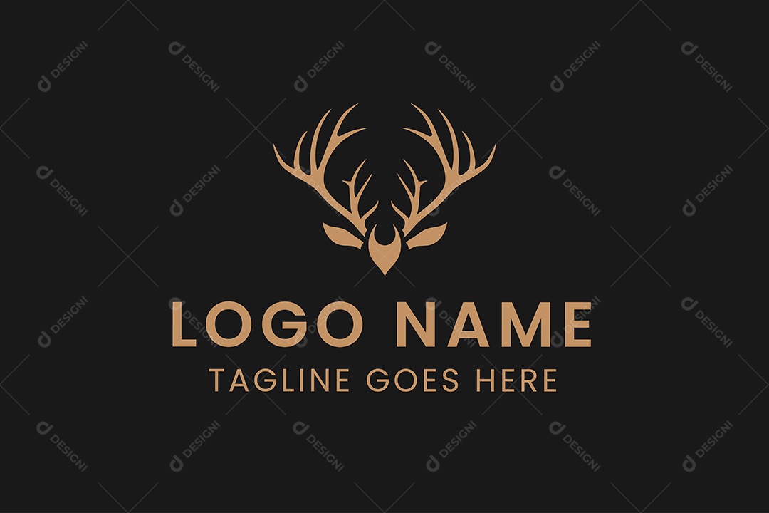 Modelo de Logotipo de Animal PNG + AI Editável