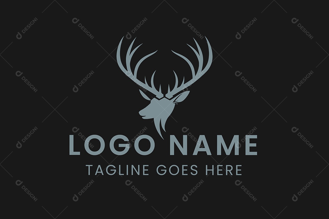 Modelo de Logotipo de Animal PNG + AI Editável