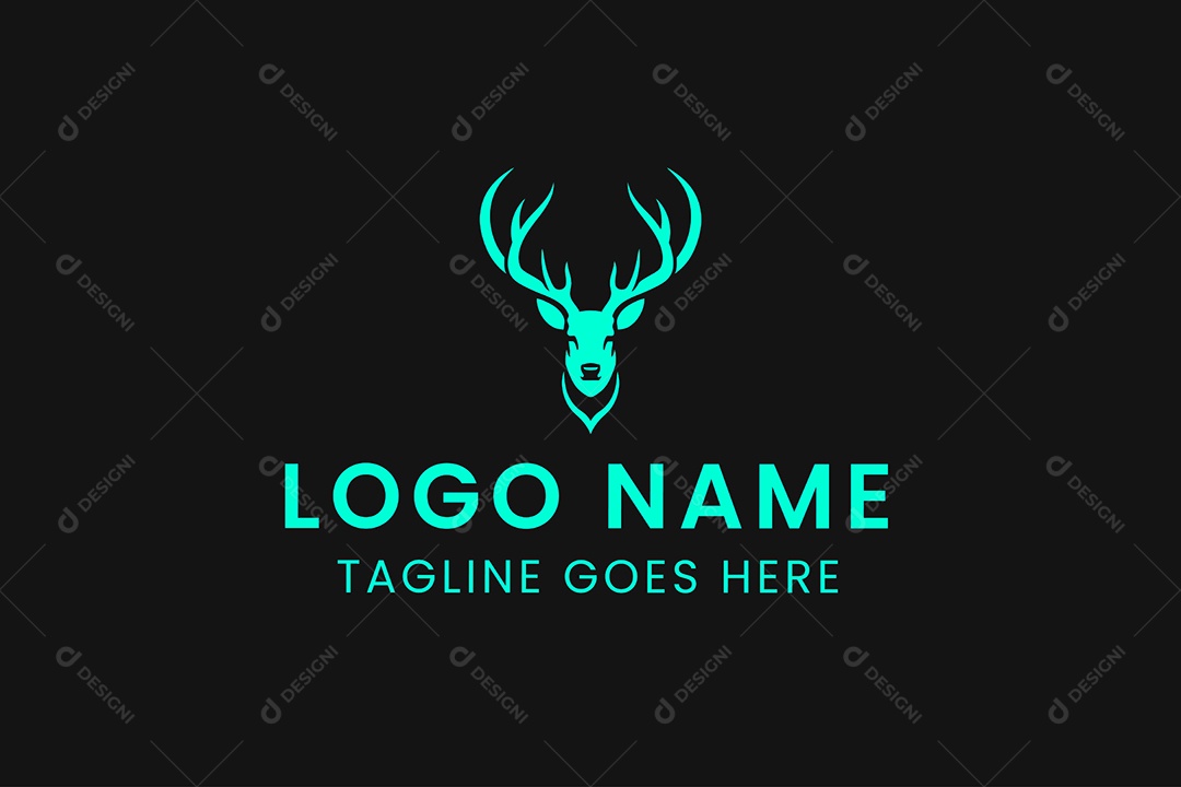 Modelo de Logotipo de Animal PNG + AI Editável