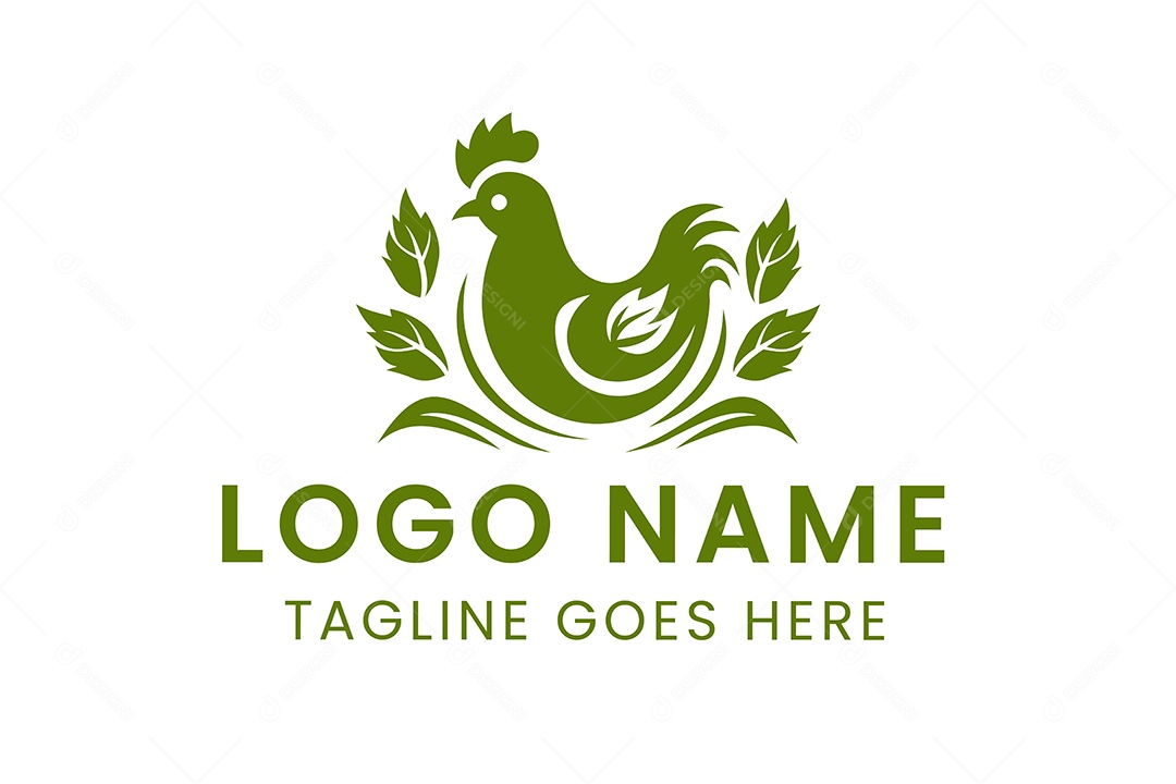 Modelo de Logotipo de Animal PNG + AI Editável
