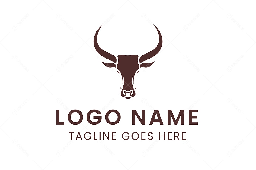 Modelo de Logotipo de Animal PNG + AI Editável