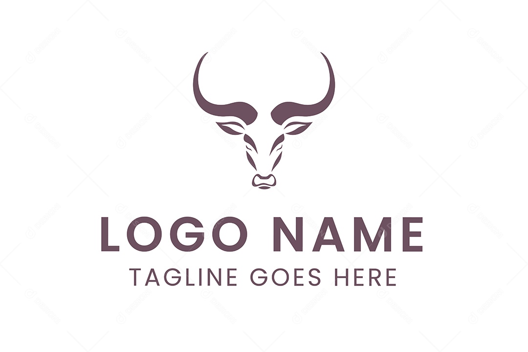 Modelo de Logotipo de Animal PNG + AI Editável