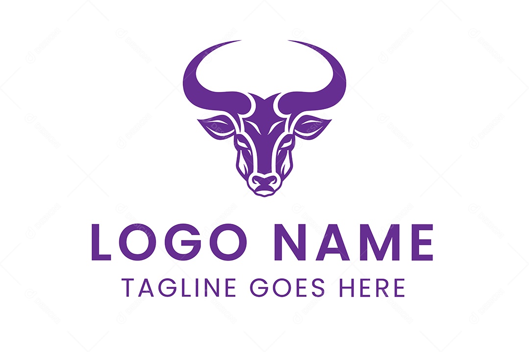 Modelo de Logotipo de Animal PNG + AI Editável